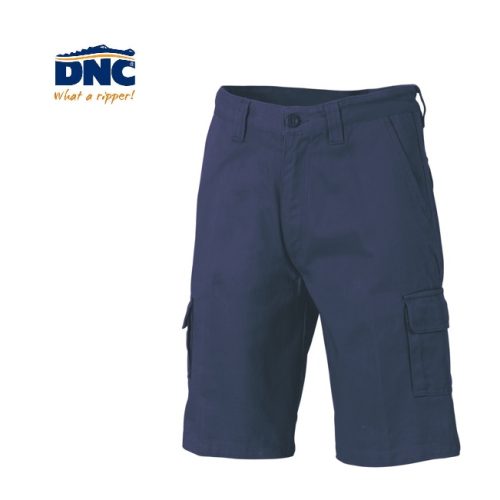 DNC- Cotton Drill Cargo Shorts- (3302) Navy, Khaki, White, Bottle Green or Black