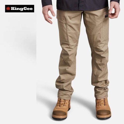 KING GEE- Workcool Pro Stretch Cargo Work PANTS (K13026) - BLACK, KHAKI OR NAVY